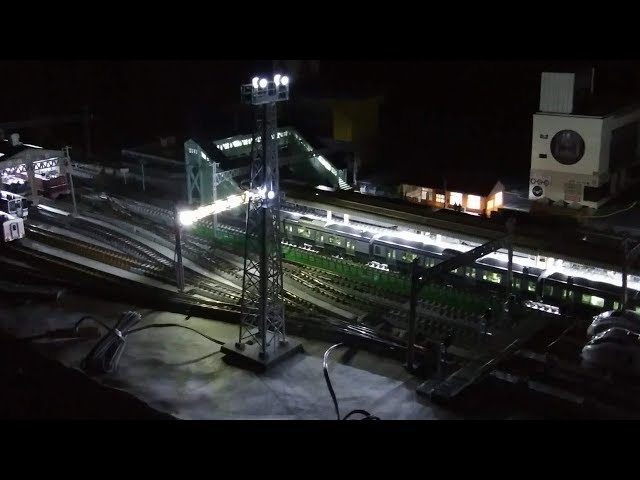 Nゲージ】ヤード照明灯 紹介 - YouTube