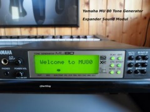 Yamaha MU80 Demo - Tone Generator Expander Sound Module - MOTIF