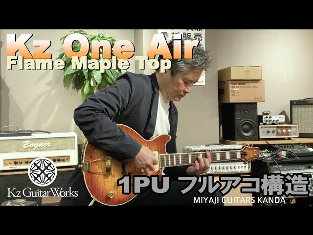 Kz Guitar Works Kz One Air Flame Maple Top - YouTube