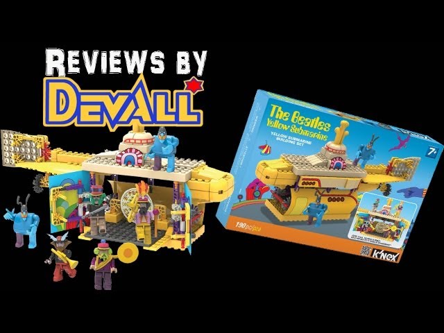 K'NEX Toys R Us Exclusive Beatles Yellow Submarine Set REVIEW