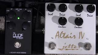 Jetter Altair VS Rockett Dude Overdrive Dumble Amp Sounds - YouTube