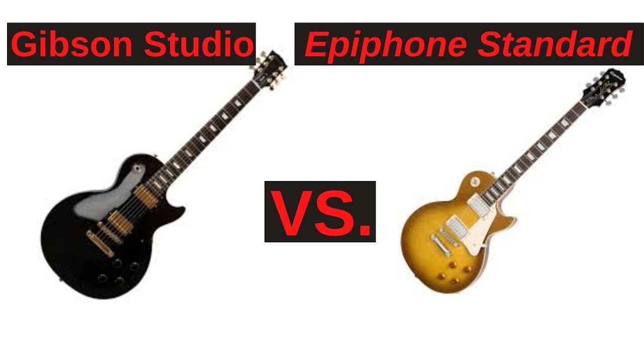 Gibson Les Paul Studio Vs. Epiphone Les Paul Standard - YouTube