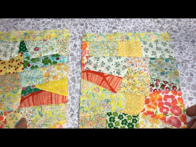 ハギレで作る💕クレイジーキルトのマルチポーチ(^o^)Made with scrap