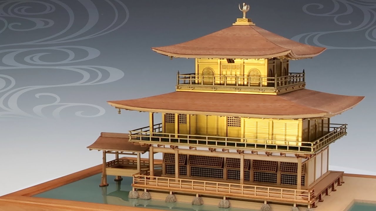 1/75 鹿苑寺 金閣（ゴールド仕様） – ウッディジョー