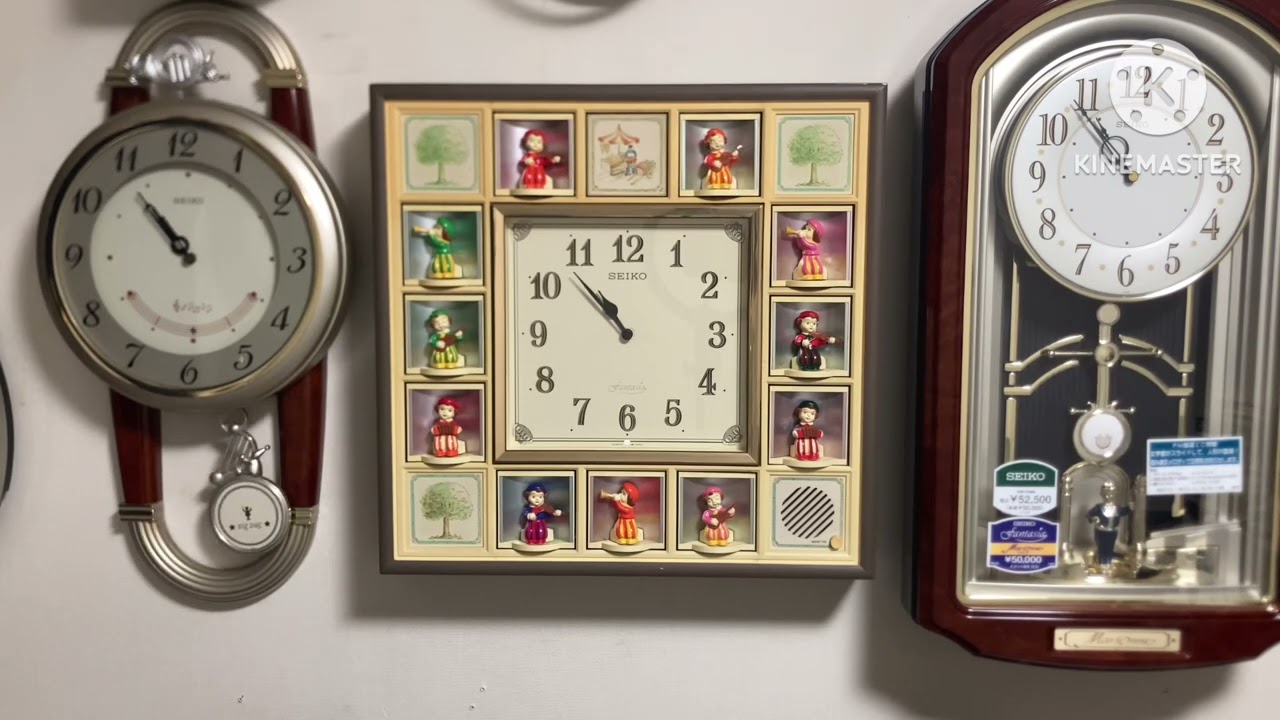 セイコー ファンタジア RE505B 全曲 からくり時計 - YouTube
