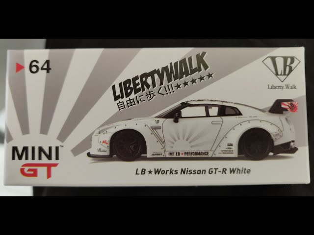 Mini GT LibertyWalk Nissan GT-R White 64 NEW!!! - YouTube