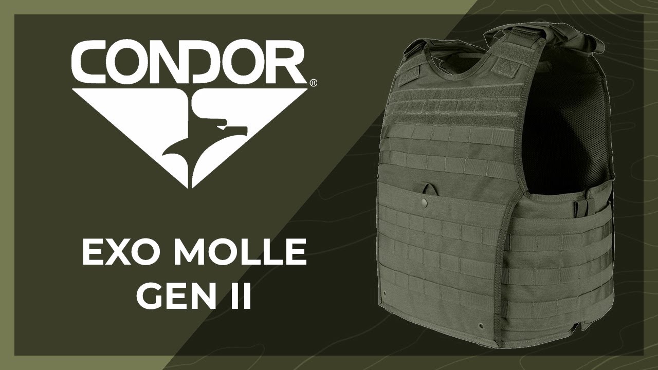 CONDOR OUTDOOR exo Plate Carrier gen. II BLACK | MILITARY RANGE