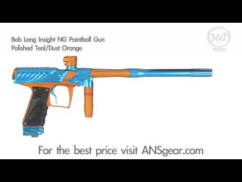 Bob Long Insight NG Paintball Gun - Polished Teal/Dust Orange