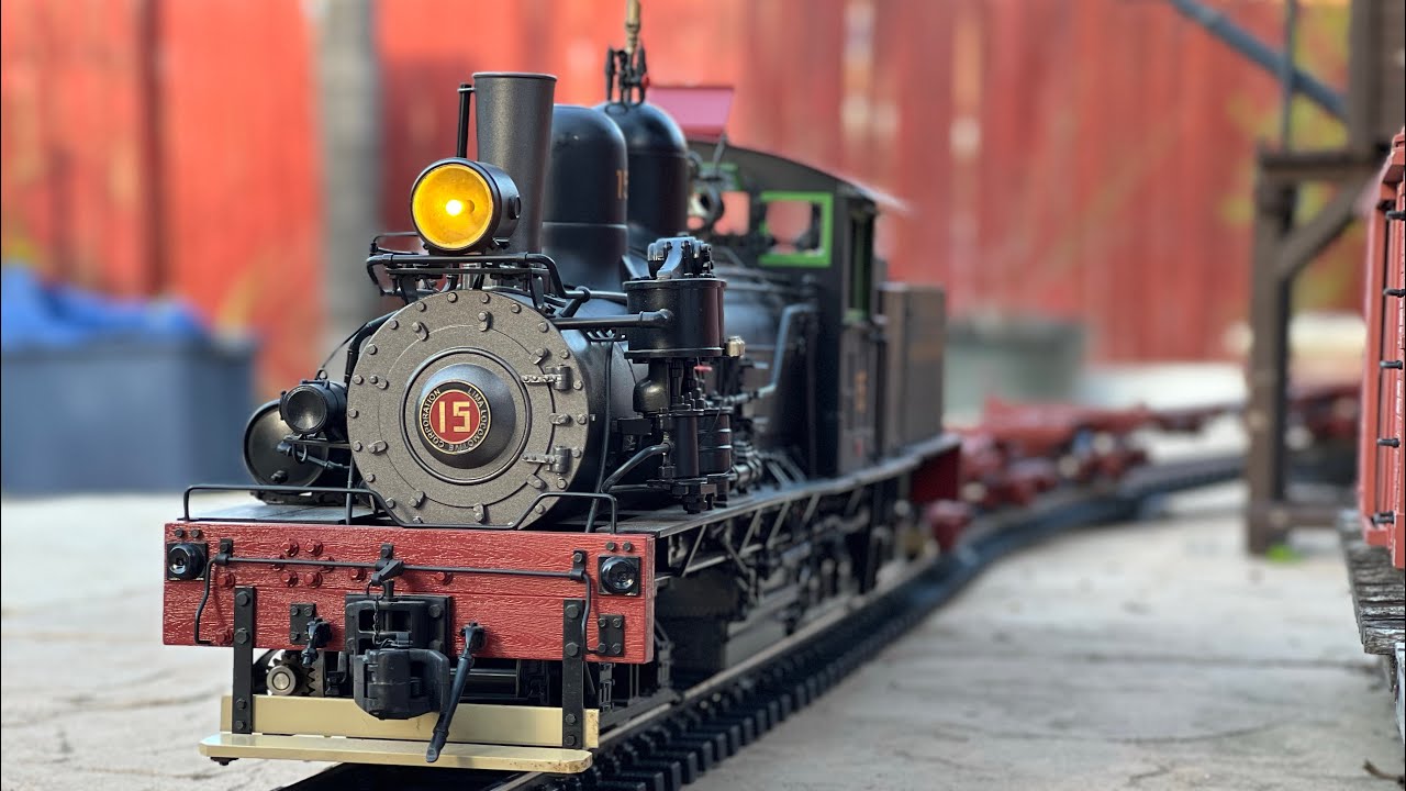 Accucraft West Side Lumber Company Three-Truck Shay No. 15 - YouTube