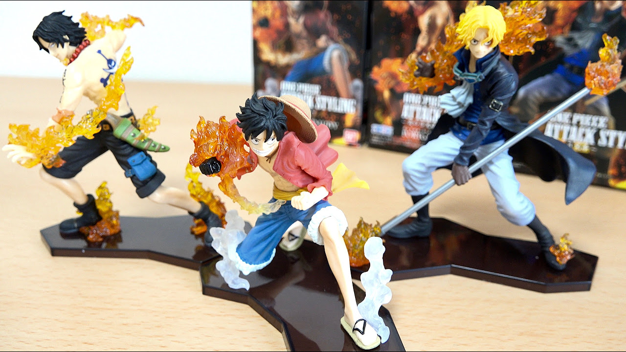 ONE PIECE - ATTACK STYLING Luffy Ace Sabo - YouTube