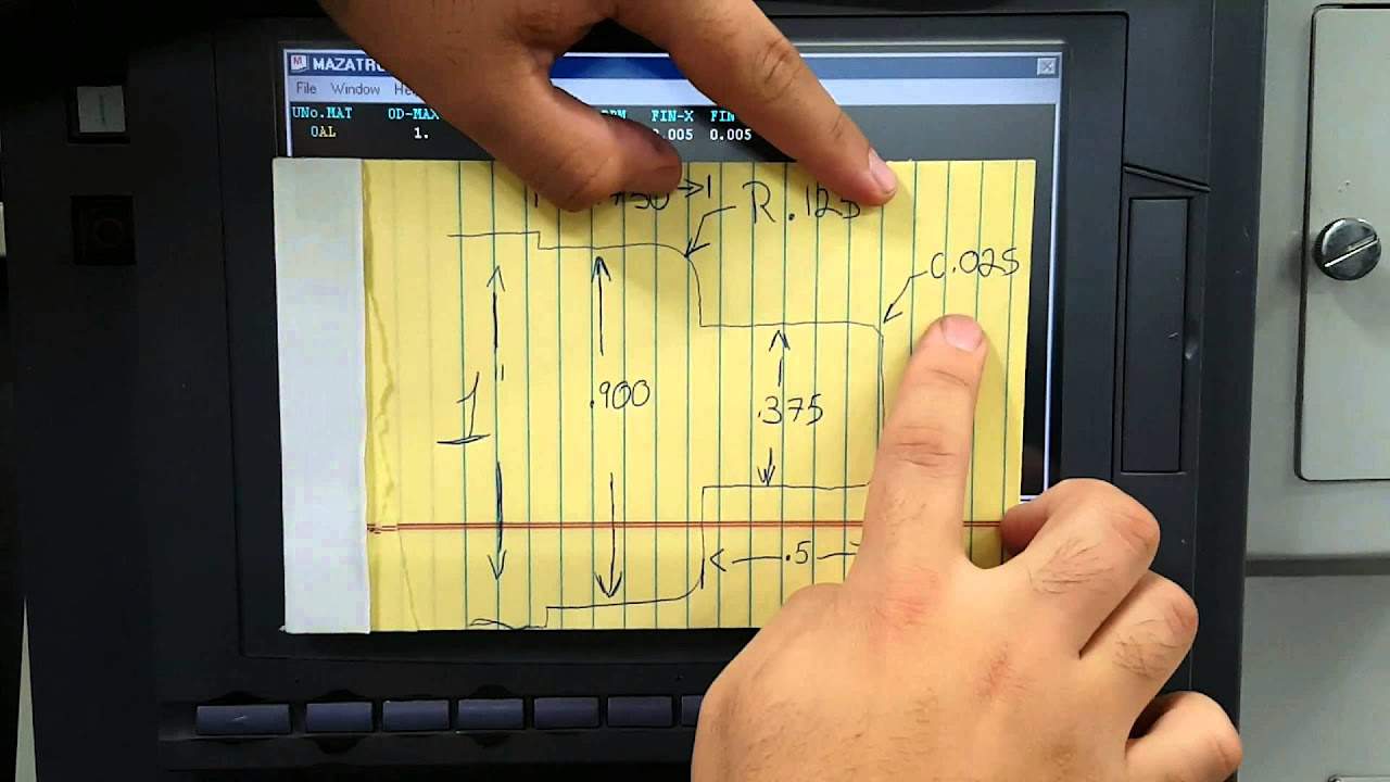 Mazak Lathe Programming #4 Bar Out - YouTube