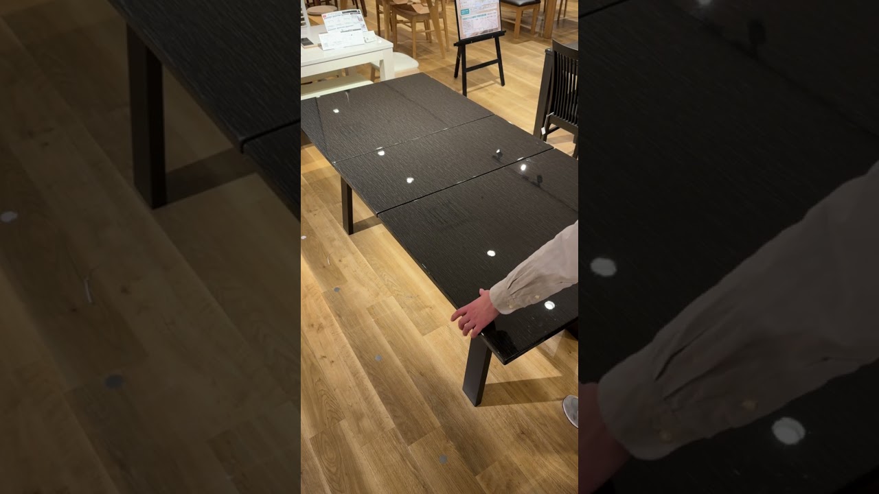 伸長式ダイニングテーブル SHIFT2 EX（140／180） BK