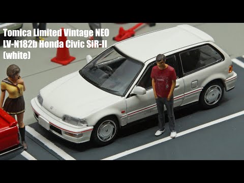 Tomica Limited Vintage NEO LV-N182b Honda Civic SiR-II (white