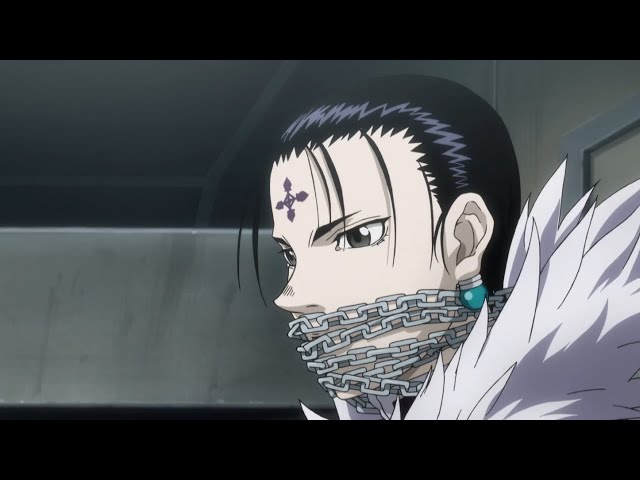 クラピカはクロロを裁きの鎖で縛り、パクノダを脅す、ヒソカと戦うこと