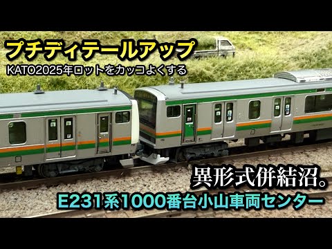 N gauge model train] Making the KATO E231 series 1000 series look
