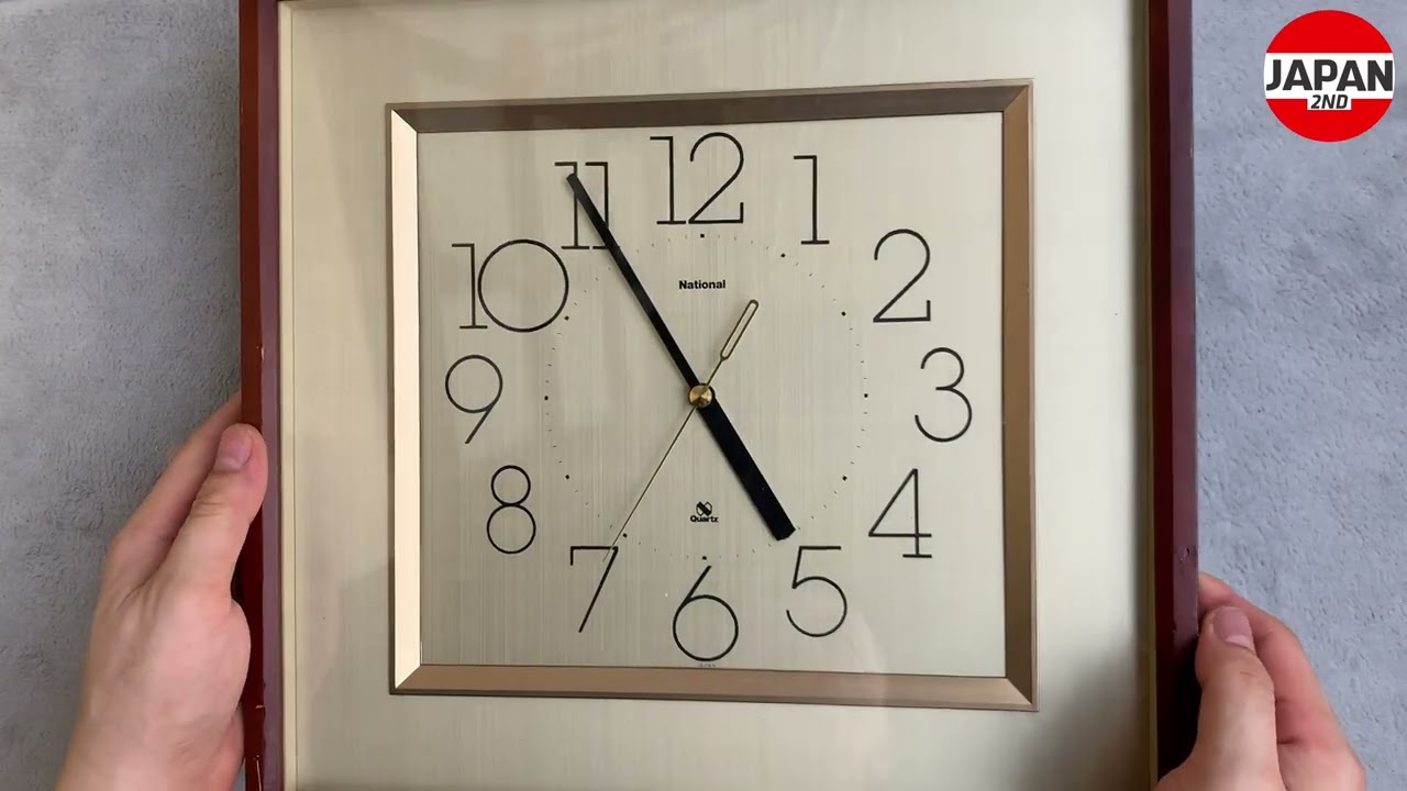 昭和レトロ アナログ掛け時計National ナショナル ギャラリークォーツ