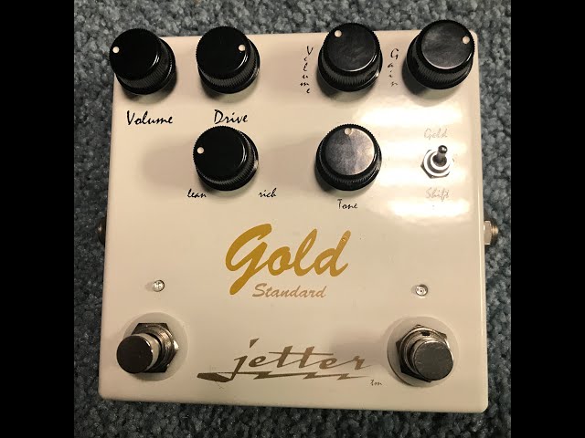 The Jetter Gold Standard Overdrive Pedal. Awesome sounding two
