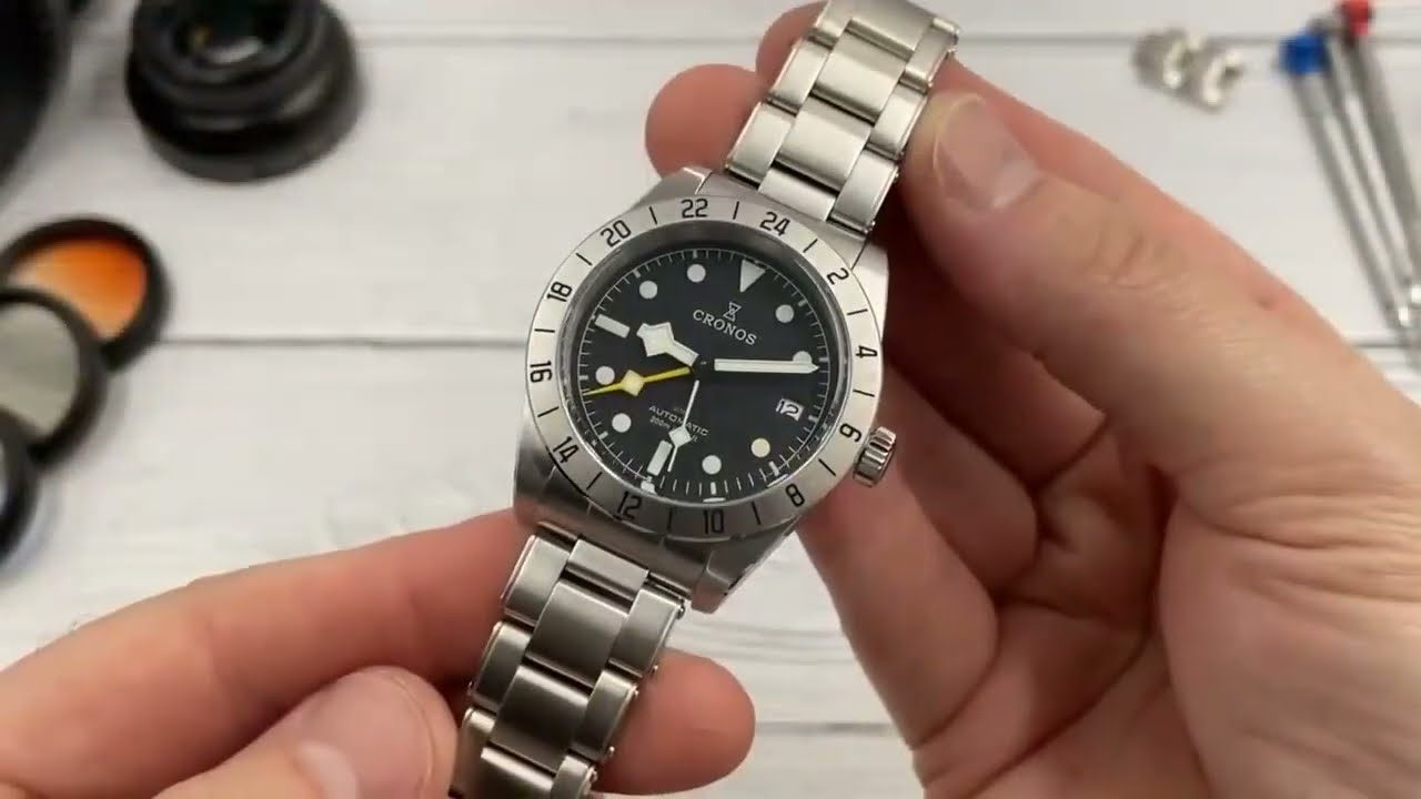 Cronos GMT BB Pro 39mm NH34 Automatic Men Watch L6022 - YouTube