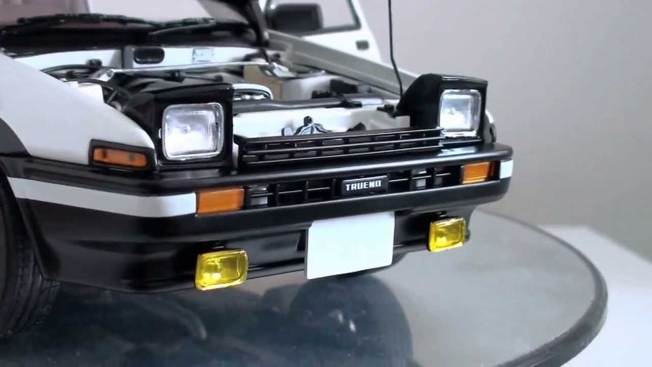 AUTOart 1:18 Toyota Sprinter Trueno AE86 Project D Version - YouTube