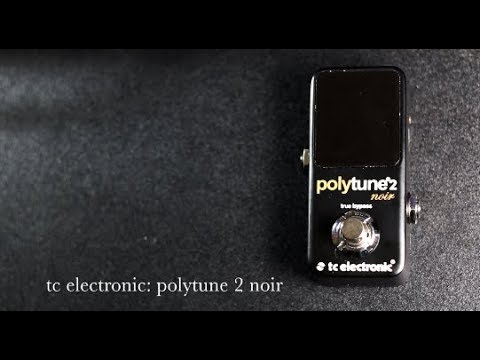 TC Electronic Polytune Noir Demo: tuner pedal - YouTube