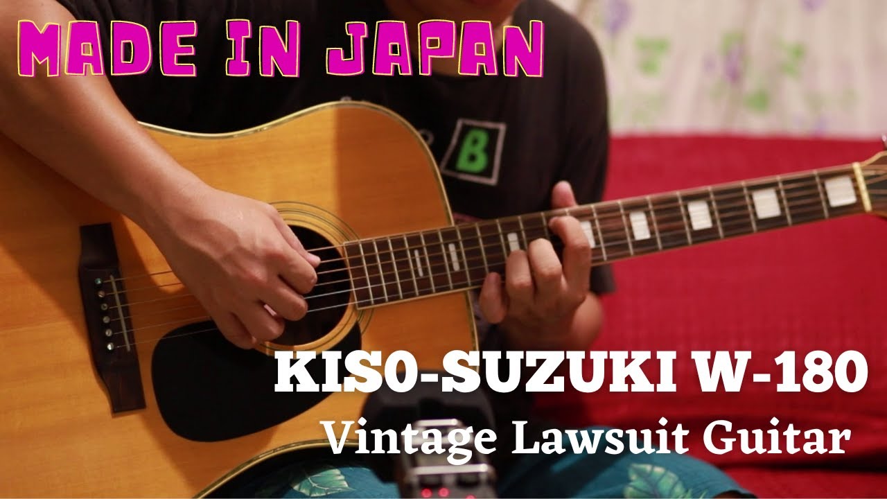 1970's Kiso - Suzuki W-180 Vintage Dreadnought Acoustic Guitar