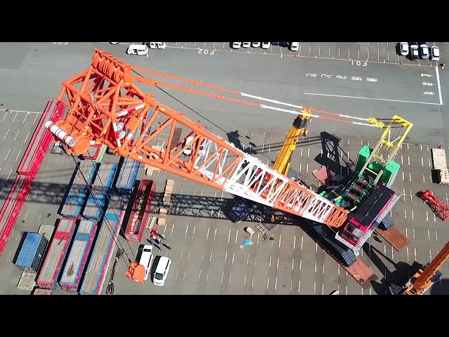 The first CC 8800-1 as Tadano Demag arrived in Japan - YouTube