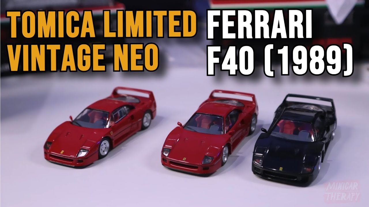 THE NEW TOMICA LIMITED VINTAGE NEO FERRARI F40 (1989) - YouTube