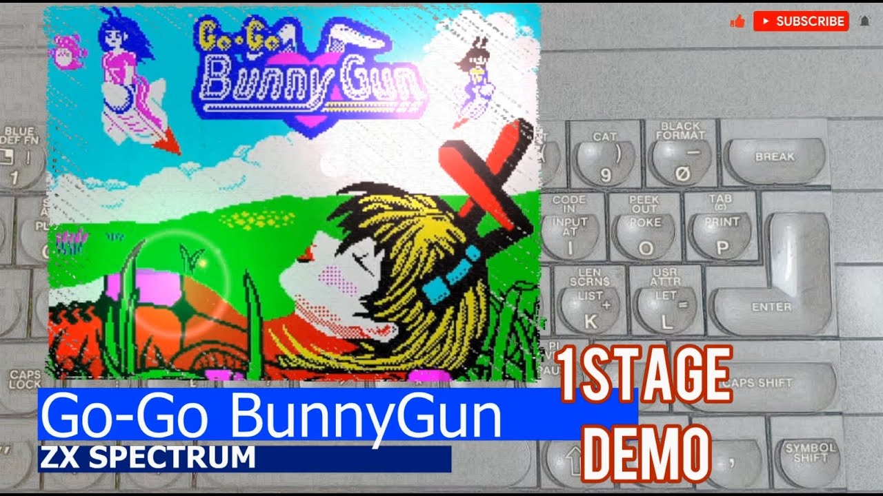 ZX Spectrum -=Go Go BunnyGun=- 1 stage demo - YouTube