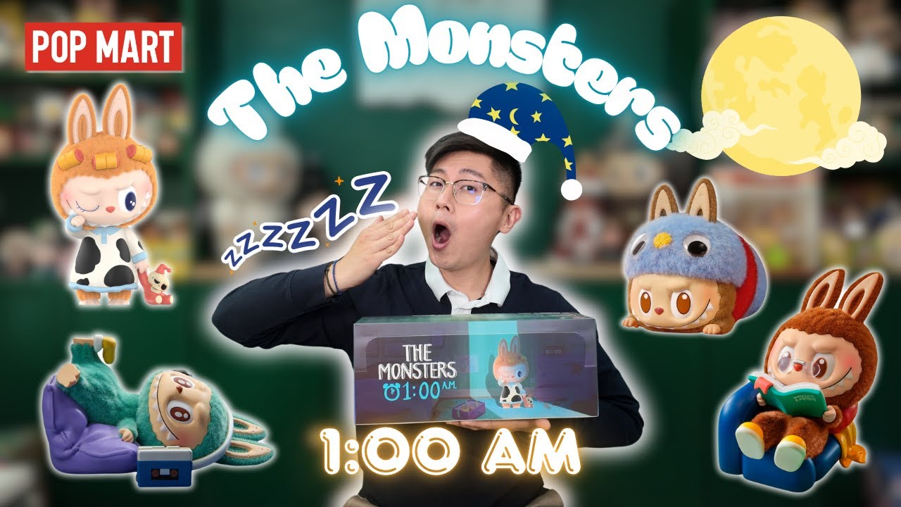 NEW POP MART THE MONSTERS 1:00 AM 🌙 FULL SET UNBOXING! - YouTube