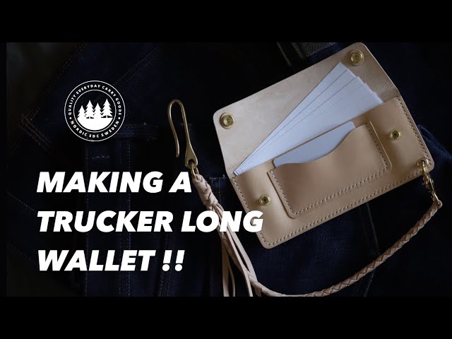 How to Make Your Own Custom Trucker Wallet!! - YouTube
