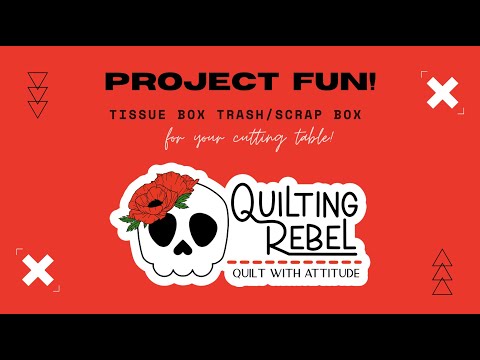 Tissue Box Trash Can Tutorial - YouTube