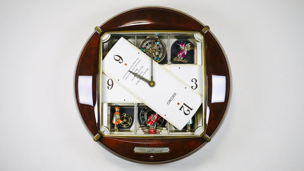 からくり時計 SEIKO Diskdream RE544B - YouTube
