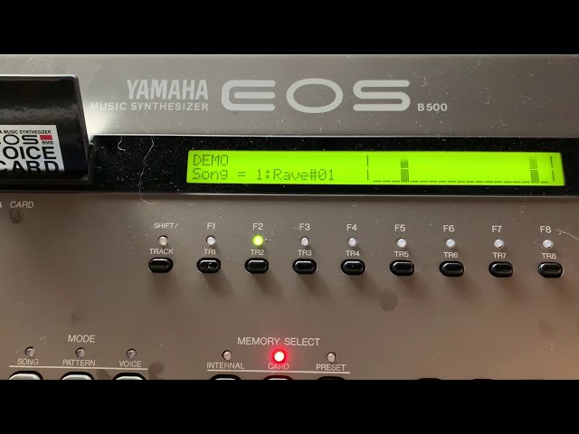 YAMAHA EOS B500 DEMO SONG / VOICE CARD TK5 