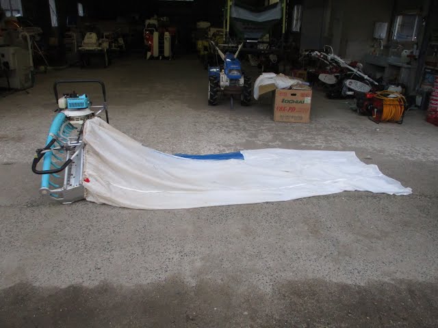 落合刃物工業 茶摘み機 V8X-PD 1070 2人作業用 G4K141-D(006089) 動作