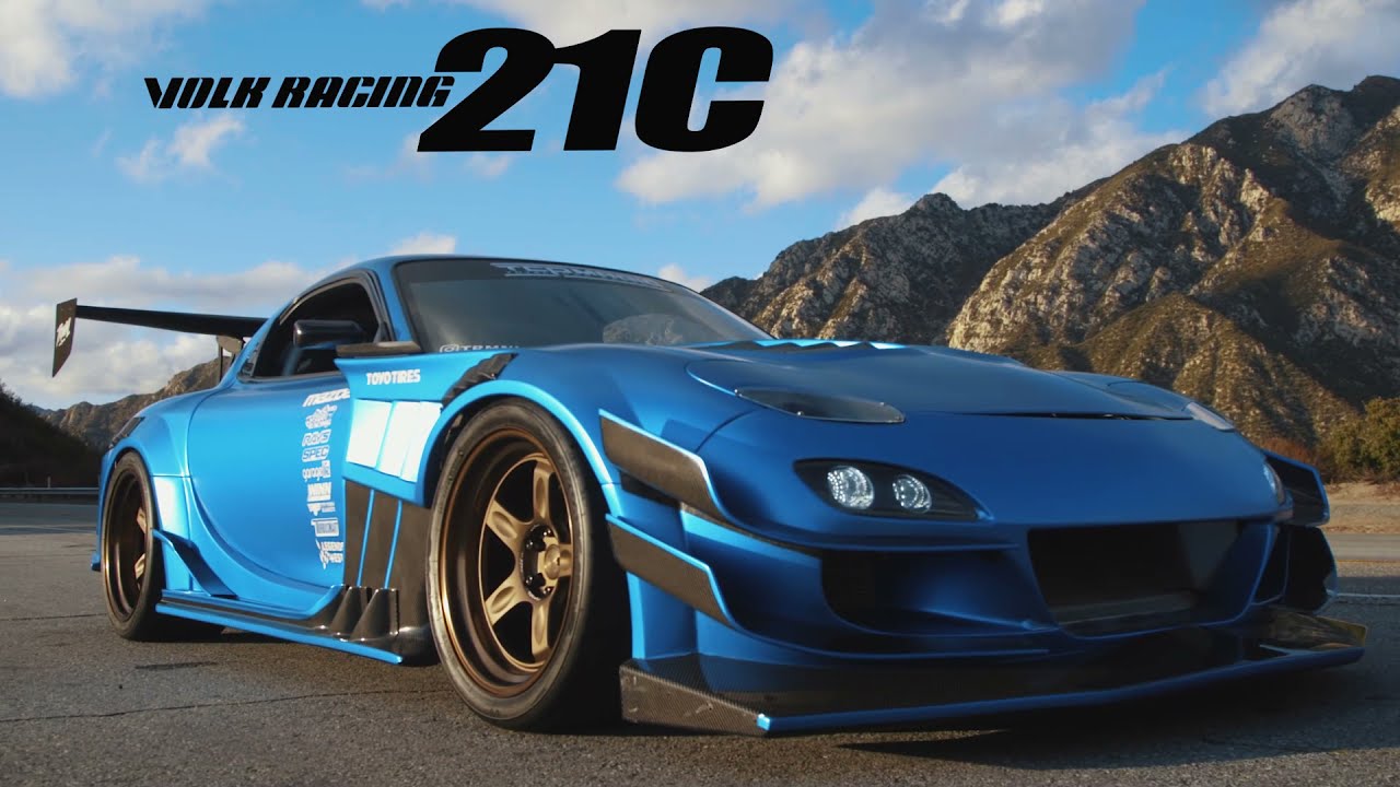 RAYS | VOLK RACING | 21C × MAZDA FD3S RX-7 - YouTube