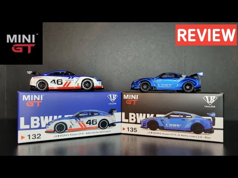 Mini GT - Nissan LB Works GTR R35 - Blue 135 & Infinite Motorsport