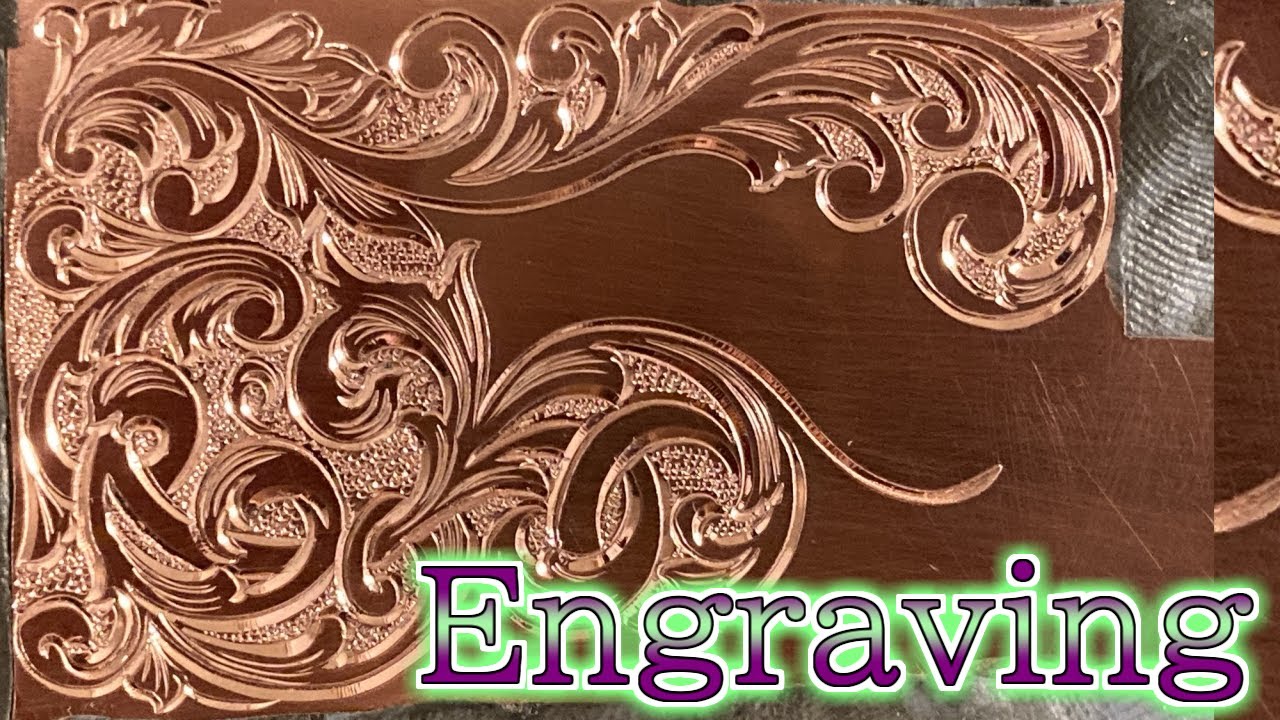 作業音 ASMR 】Engraving scroll 彫金 - YouTube