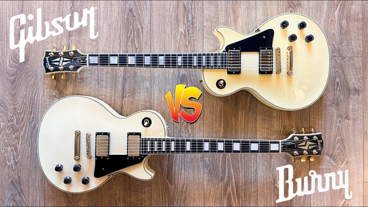 Burny RLC-65 Vs Gibson Les Paul Custom - YouTube