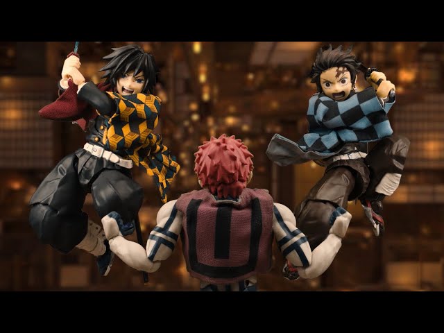 鬼滅の刃 無限城 炭治郎 義勇 VS 猗窩座 FanAnimation stop motion ①