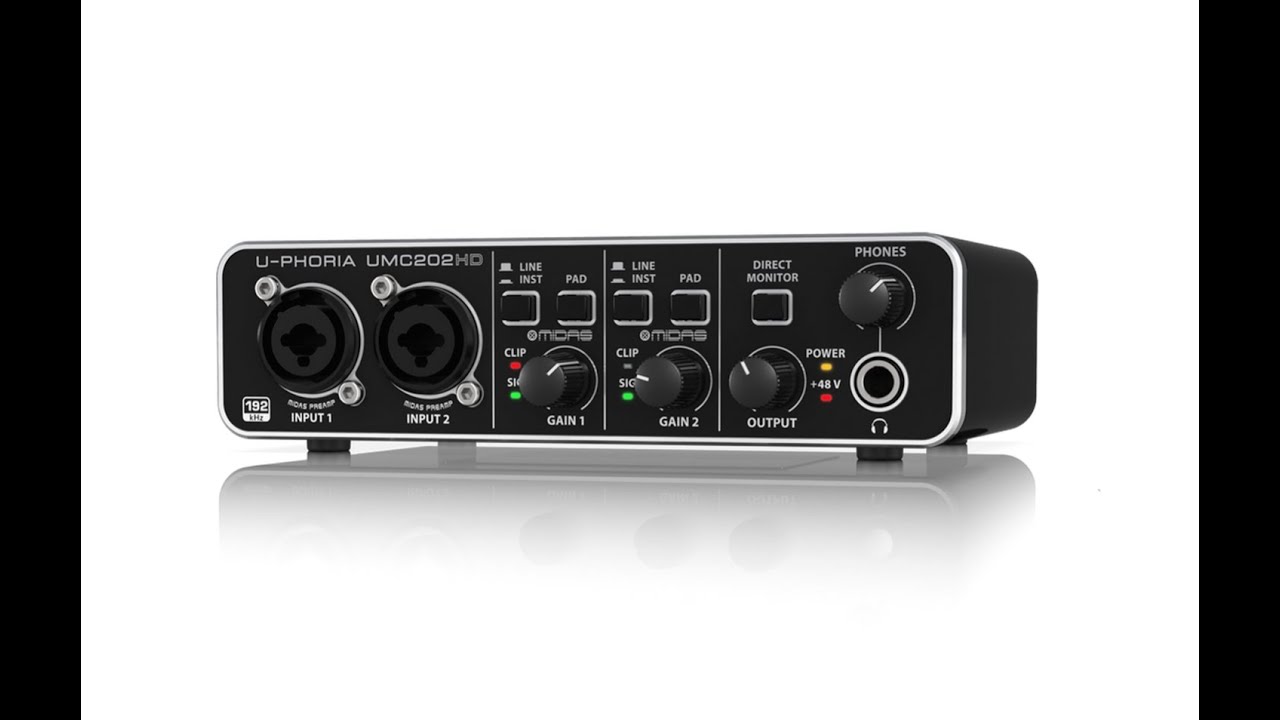 BEHRINGER U-PHORIA UMC202HD オーディオインターフェース ベリンガー