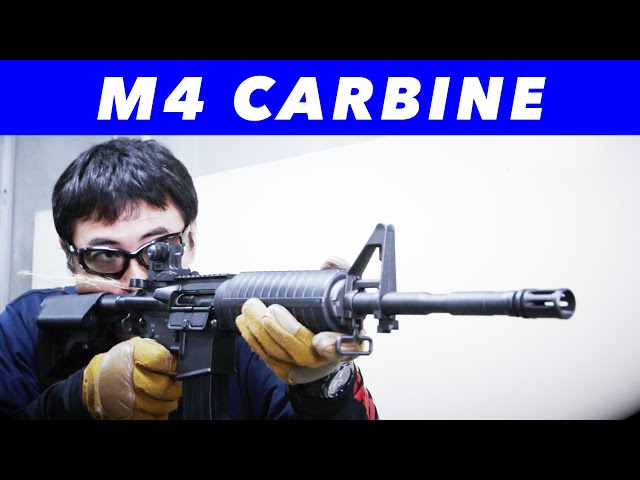 TOP JAPAN M4 Carbine Electric Gun Live Cart Model Review #129
