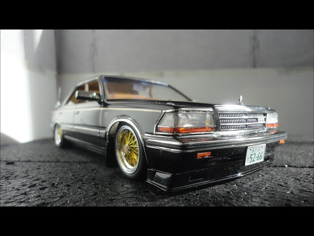 こたプラ】1/24ﾌｼﾞﾐ社製 日産グロリア ターボブロアムVIP Y30後期