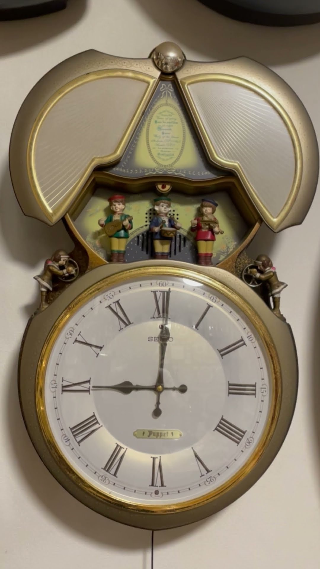 傑作】セイコー パペット RE515B #からくり時計 #メロディー時計