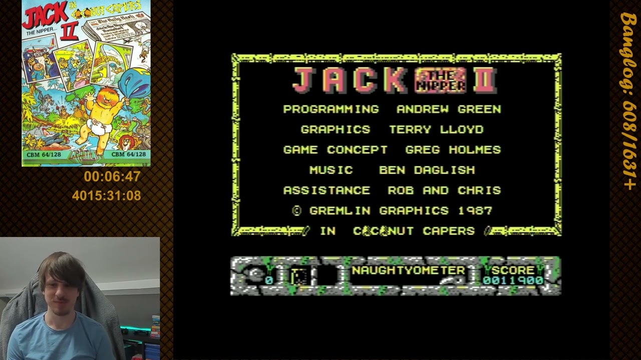 Jack the Nipper II - In Coconut Capers (C64) - Full Playthrough