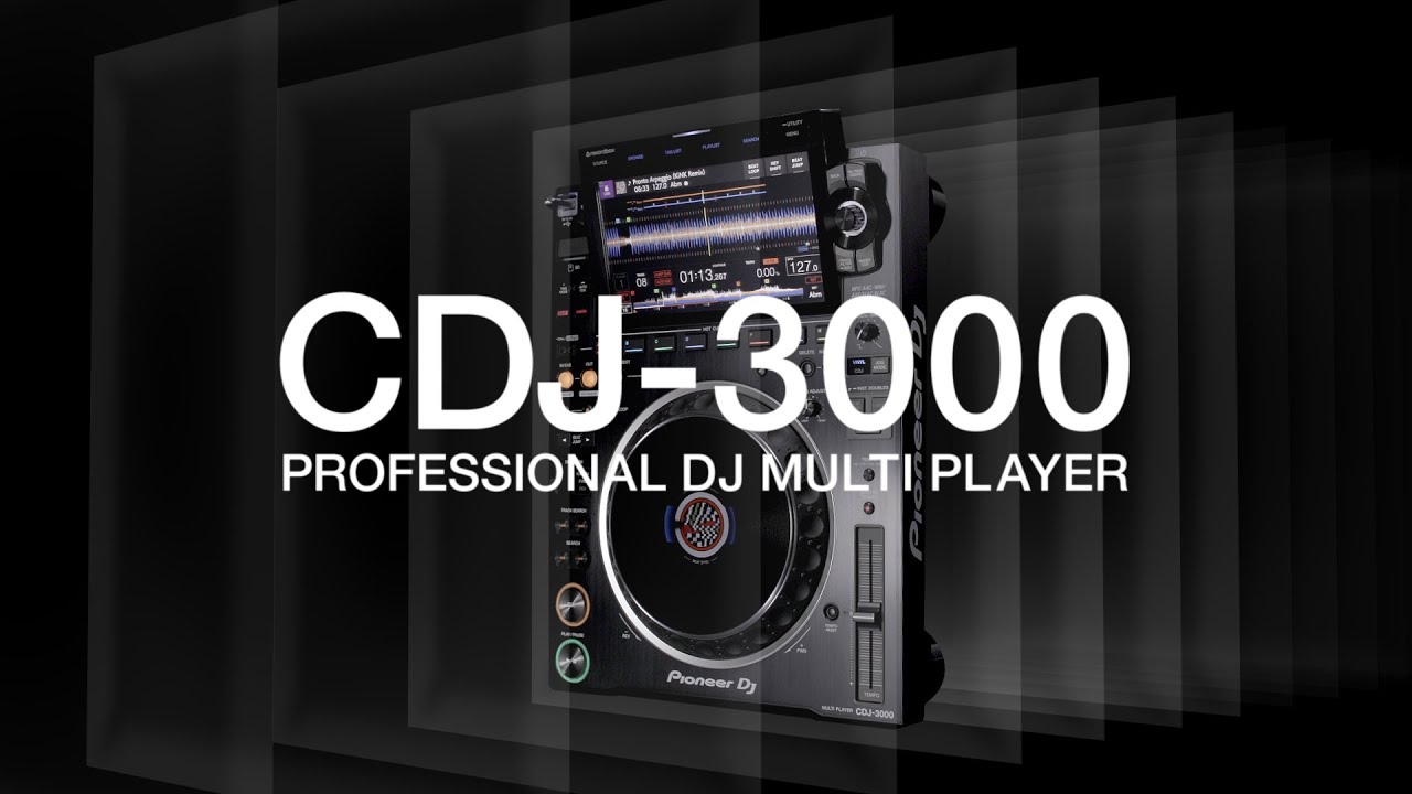 Pioneer DJ CDJ-3000 Professional DJ Multi Player - Black