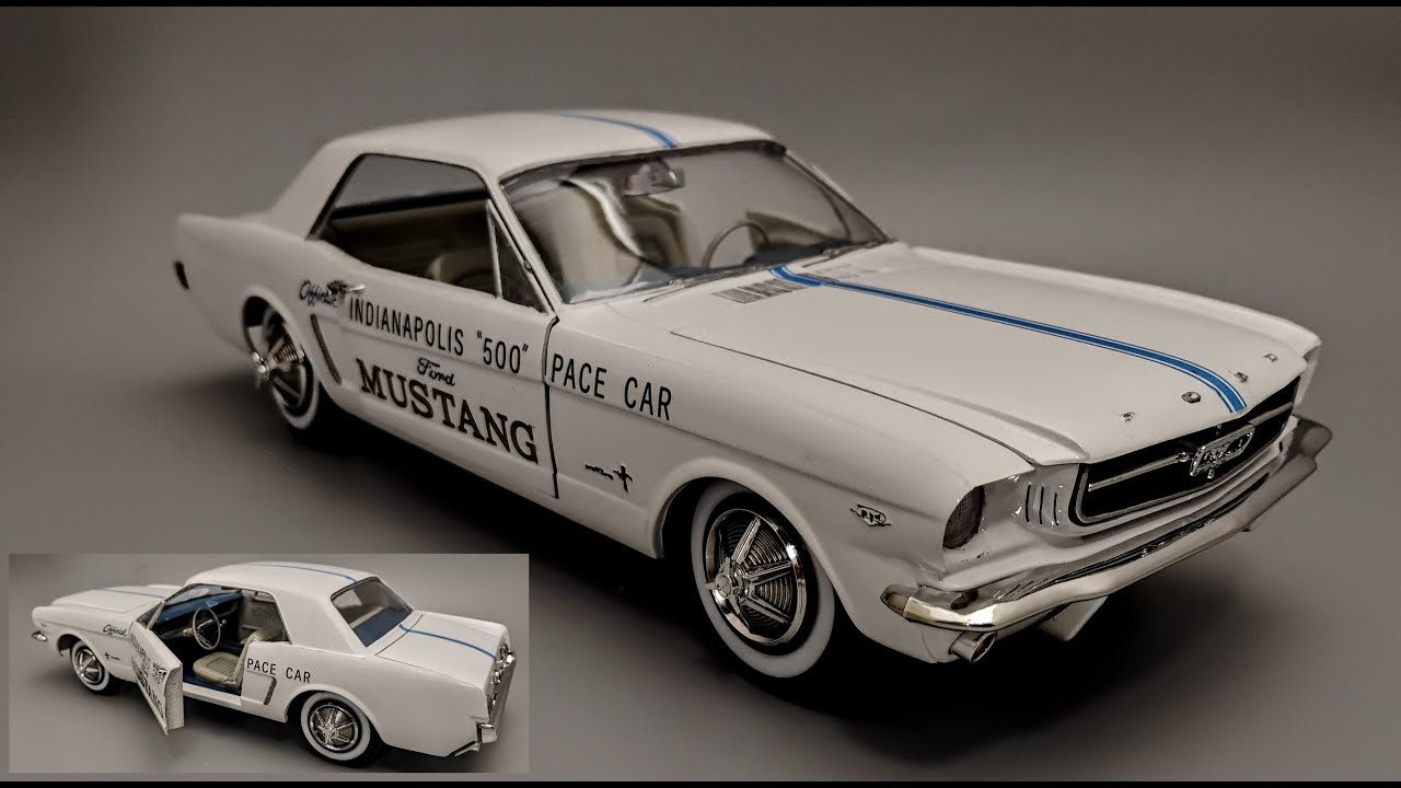 1964 Ford Mustang Pace Car 1/16 Scale Model Kit Build How To