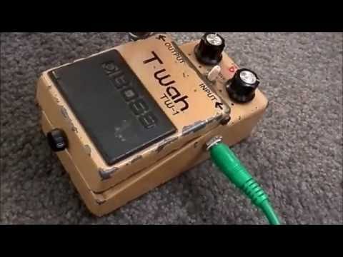 Boss TW-1 Touch wah pedal detailed demo - YouTube