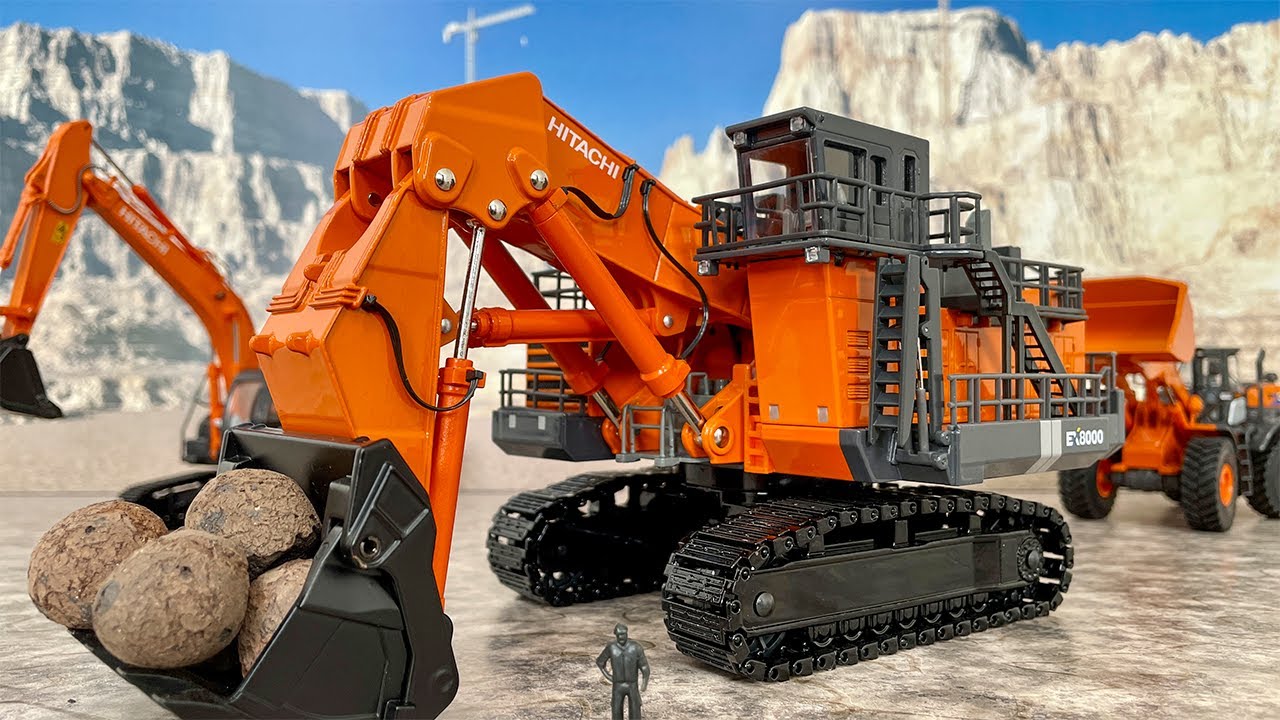A miniature model of the Hitachi Construction Machinery EX8000