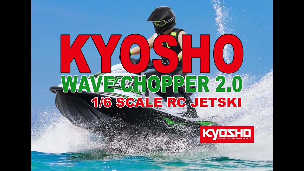 Kyosho Wave Chopper 2.0 - 1.6 RC Jetski at the beach! - YouTube