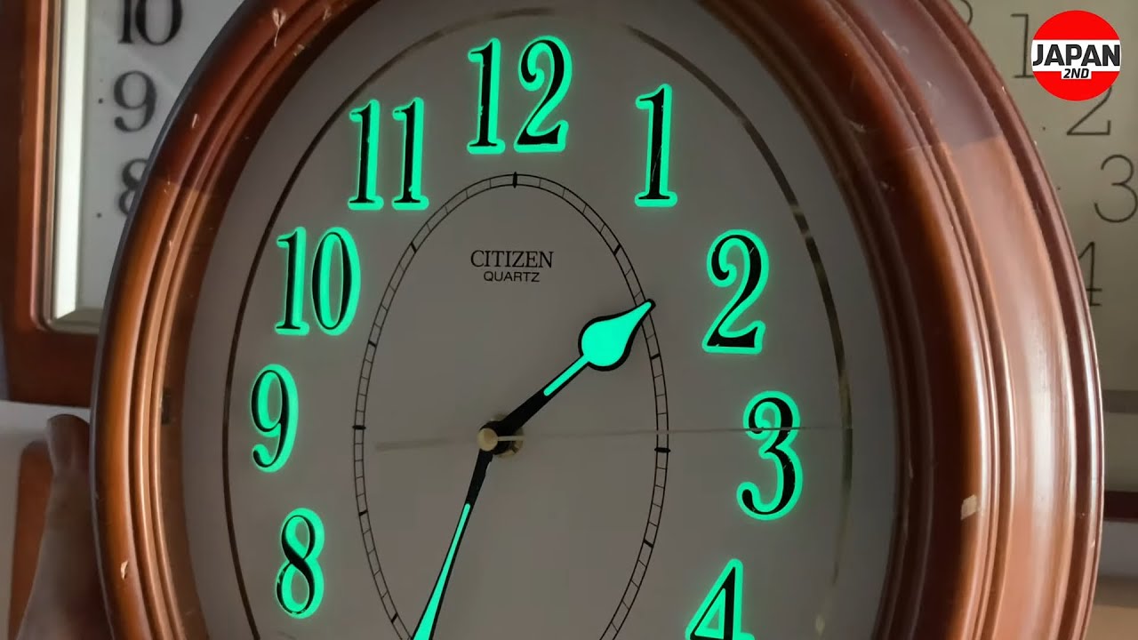 壁掛け時計 CITIZEN Quartz wooden frame wall clock シチズン 8MG652